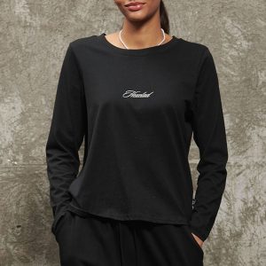 Cursive Hexclad Women's Long-Sleeve T-Shirt